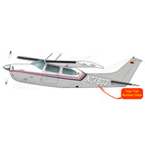 Airplane Design (Silver/Blue/Red) - AIR35JJ210-SBR1