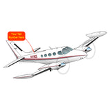 Airplane Design (Red/Silver) - AIR35JJ340-RS1