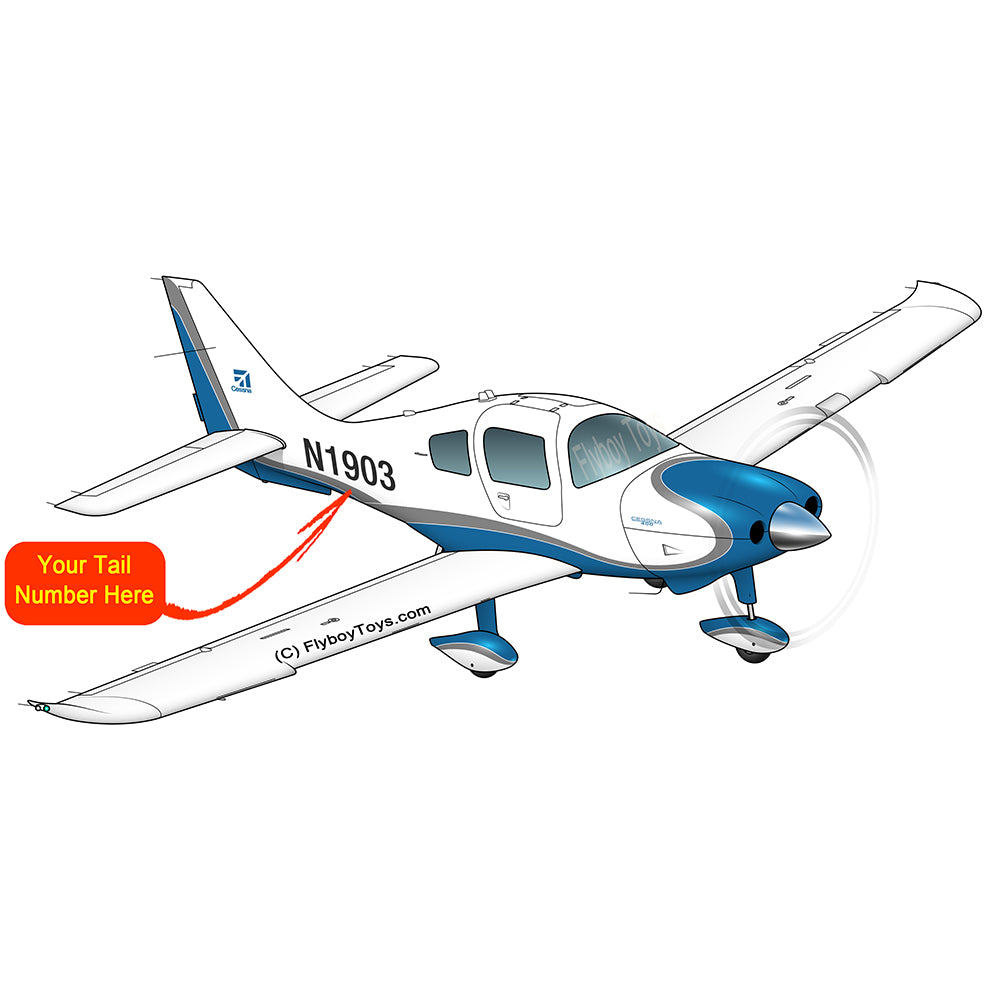 Airplane Design (Silver/Blue) - AIR35JJ350-SB1