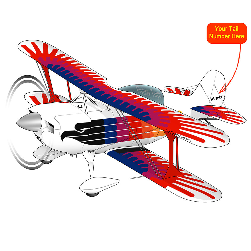 Airplane Design (Blue/Pink/Red) - AIR38I517-BPR1