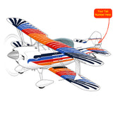 Airplane Design (Blue/Red/Orange) - AIR38I517-BRO1