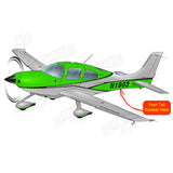 Airplane Design (Blue/Silver #2) - AIR39ISR22-GG1