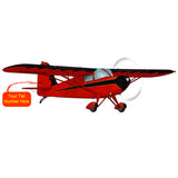 Airplane Design  (Red/Black) - AIR3FDJBP185-RB1