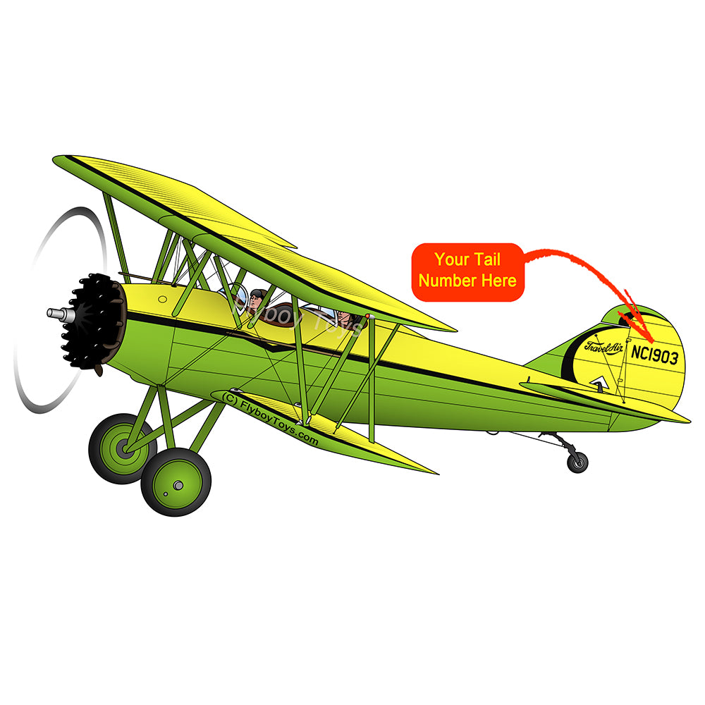 Airplane Design (Yellow/Blue) - AIR3LIKI14000-YG1