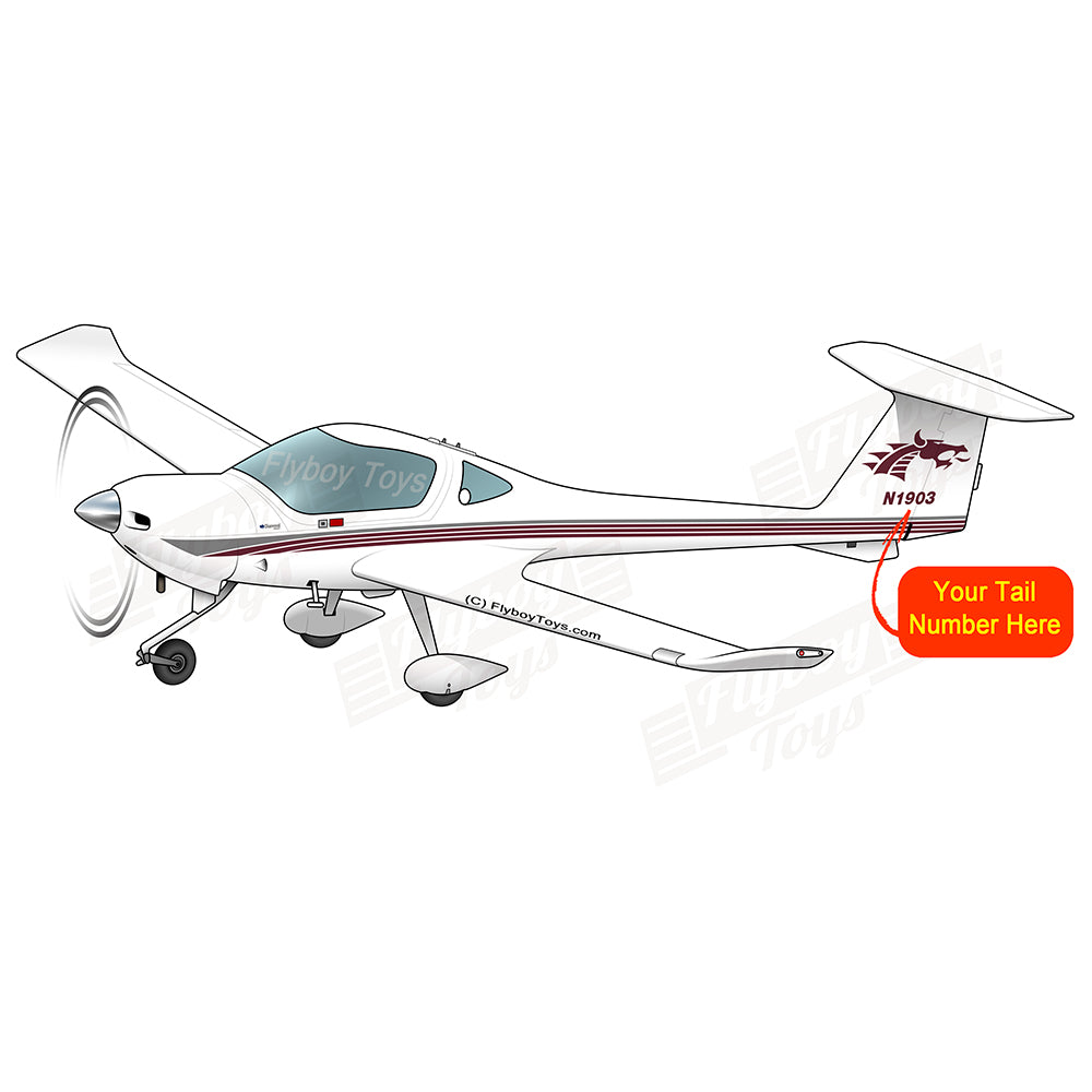Airplane Design (Burgundy/Grey) - AIR491DA20-BG1