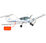 Airplane Design (Blue/Silver) - AIR491DA40-BS3