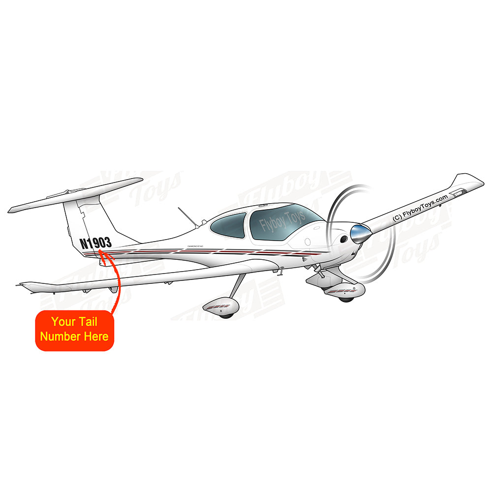 Airplane Design (Red/Black/Silver) - AIR491DA40-RBS1
