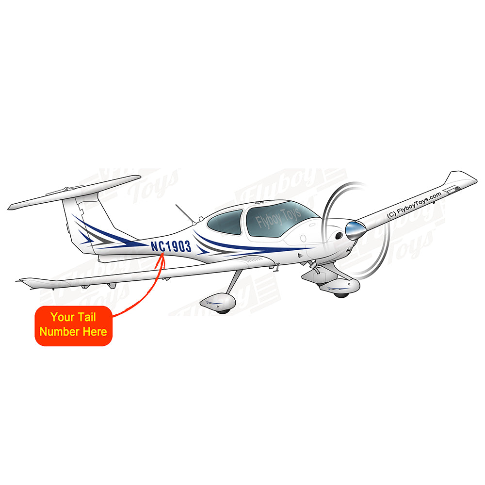 Airplane Design (Silver/Blue) - AIR491DA40XLS-B1