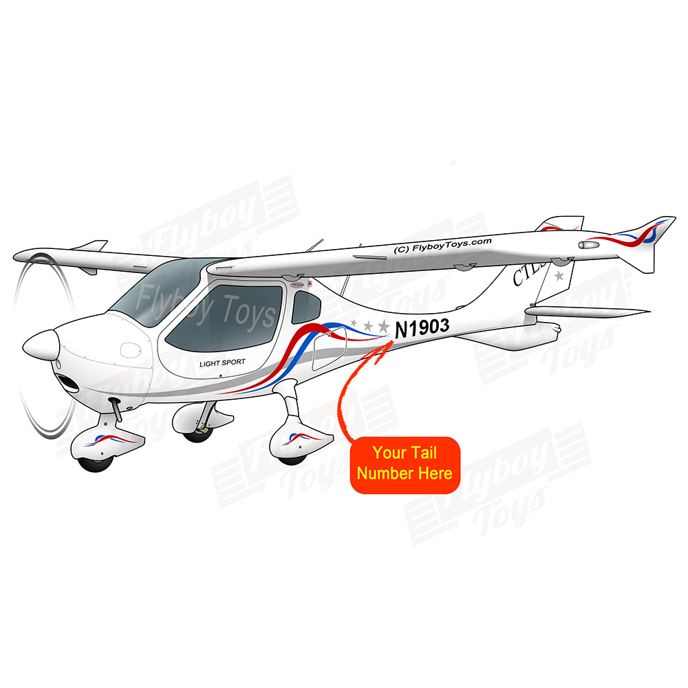 Airplane Design (Red/Blue) - AIR6C9CTLSi-RB1