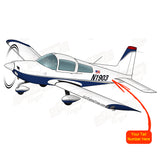 Airplane Design (Blue/Silver) - AIR7IL385AA5-BS1