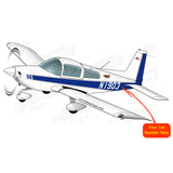 Airplane Design (Blue #6) - AIR7ILK97AA1-B6