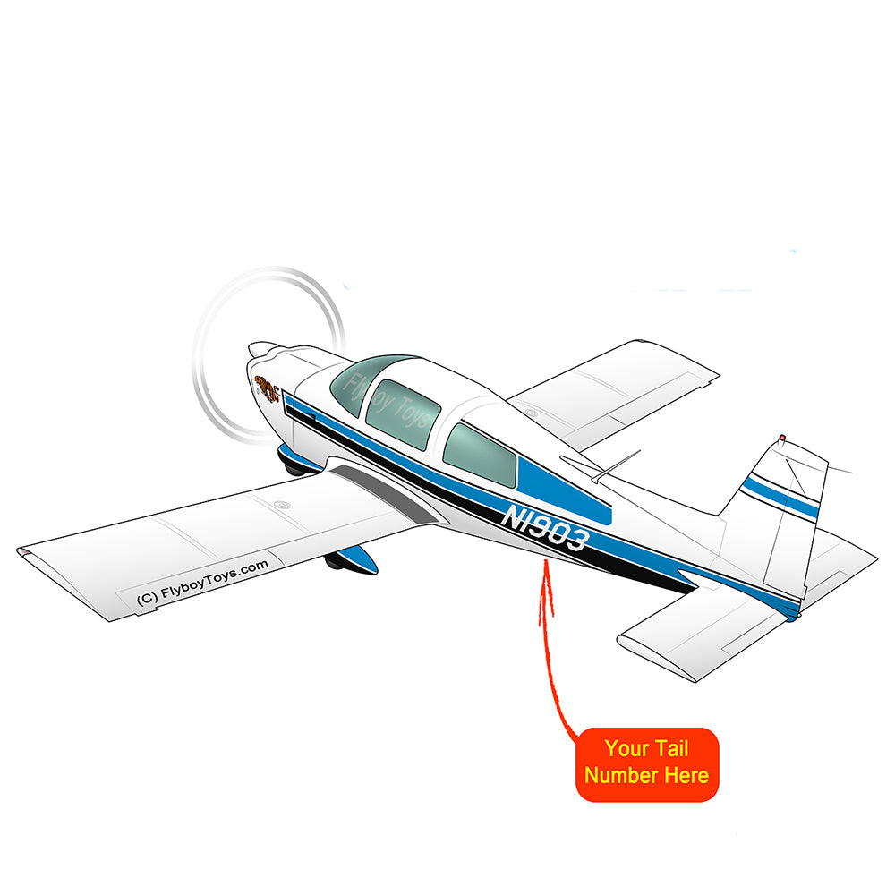 Airplane Design (Blue/Black) - AIR7ILK97AA1-BB1