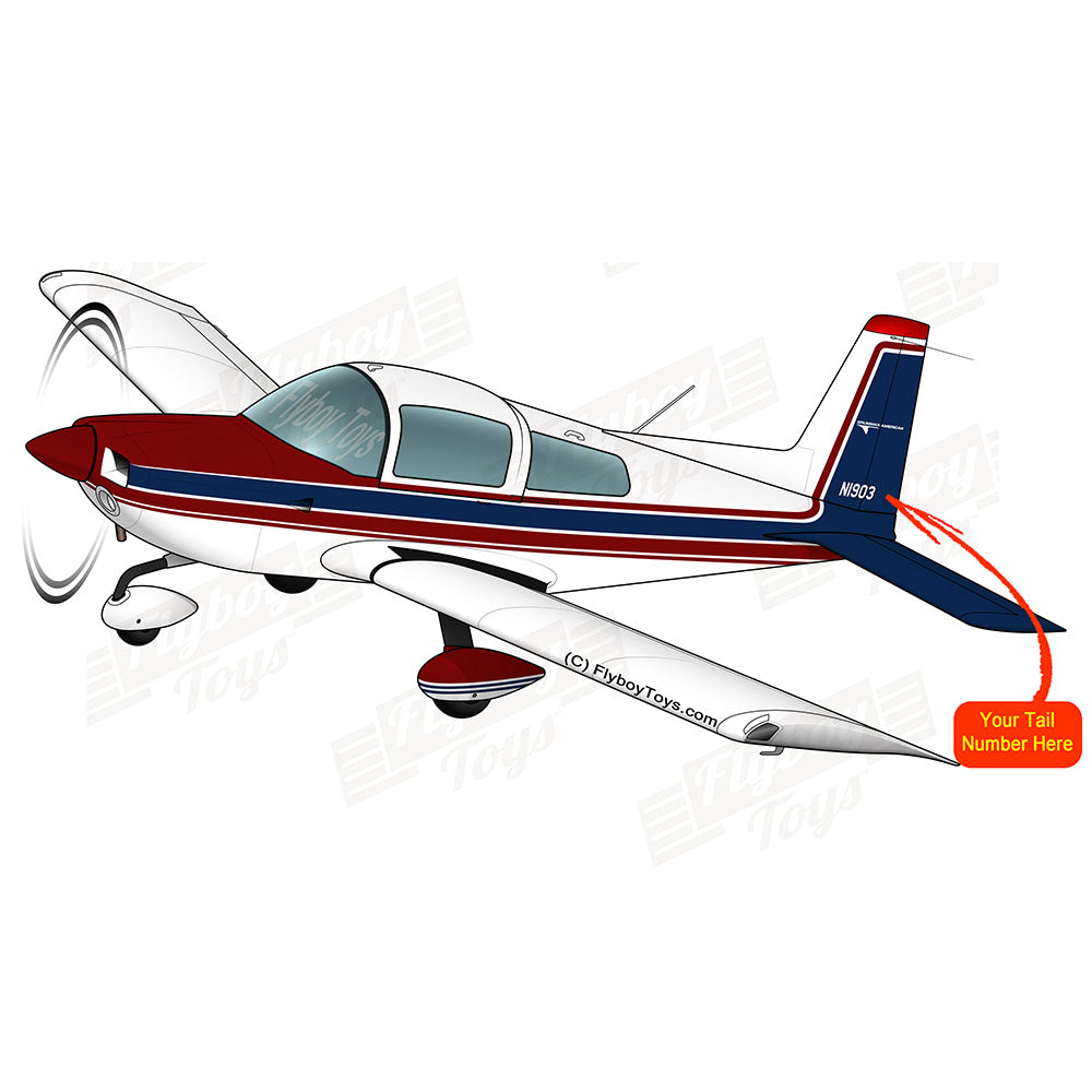 Airplane Design (Burgundy/Blue) - AIR7ILK97AA1-BB2