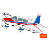 Airplane Design (Red/Blue) - AIR7ILKI1AA5-RB5