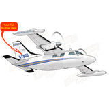 Airplane Design (Blue/Gold) - AIRD9KMU2-BG1