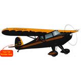 Airplane Design (Orange/Black) - AIRDFE90AL-OB1