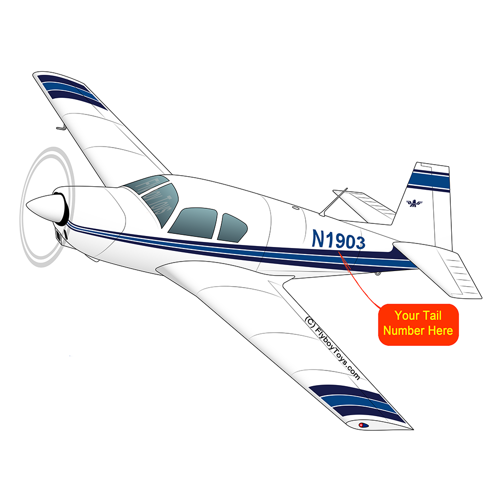Airplane Design (Blue/Black) - AIRDFFM20-BB1