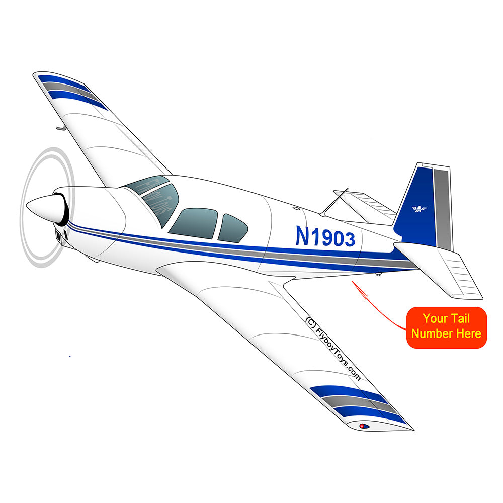 Airplane Design (Blue/Silver#2) - AIRDFFM20-BS2
