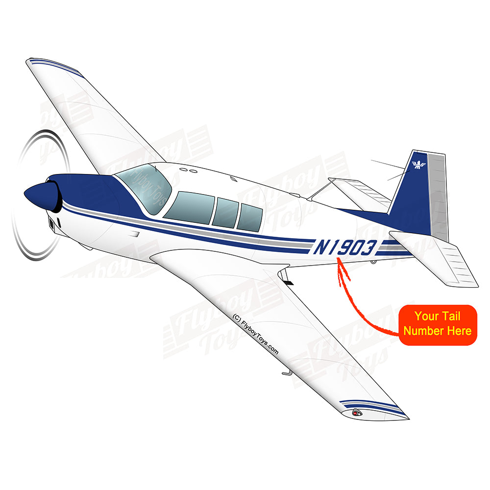 Airplane Design (Blue/Silver #4) - AIRDFFM20-BS4