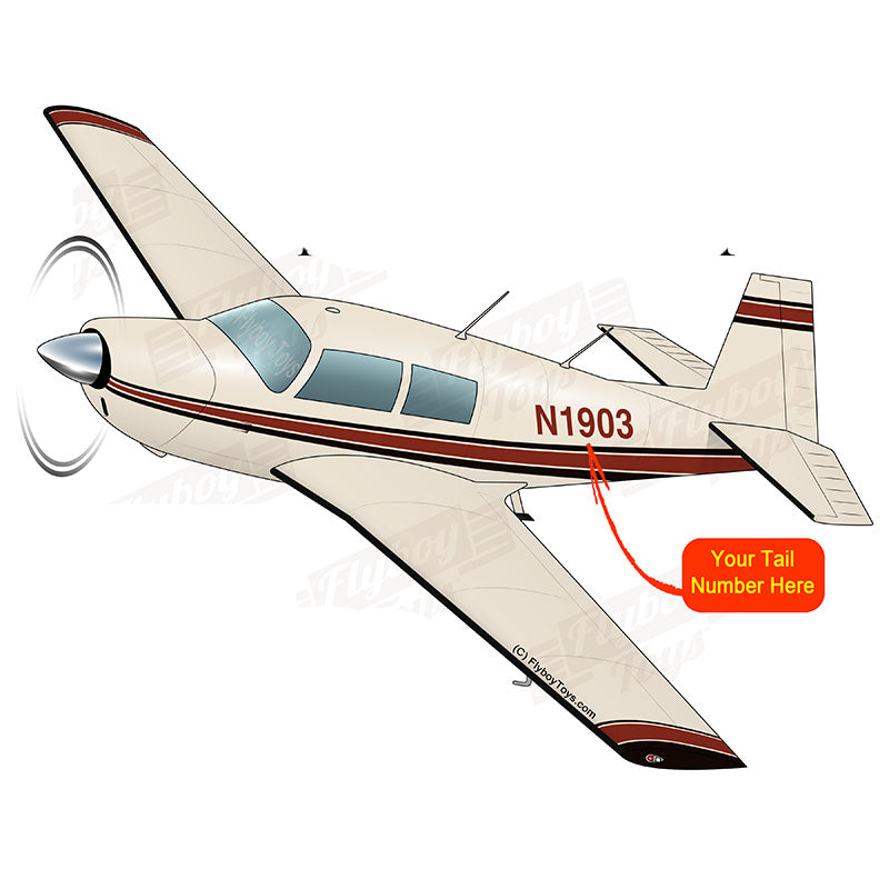Airplane Design (Cream/Red/Black) - AIRDFFM20-CRB1