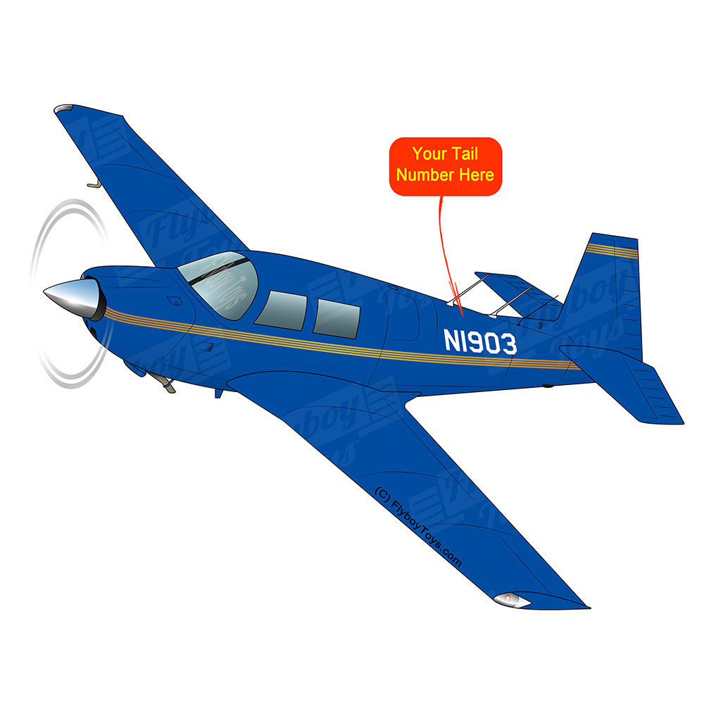 Airplane Design (Blue/Gold) - AIRDFFM20E-BG2