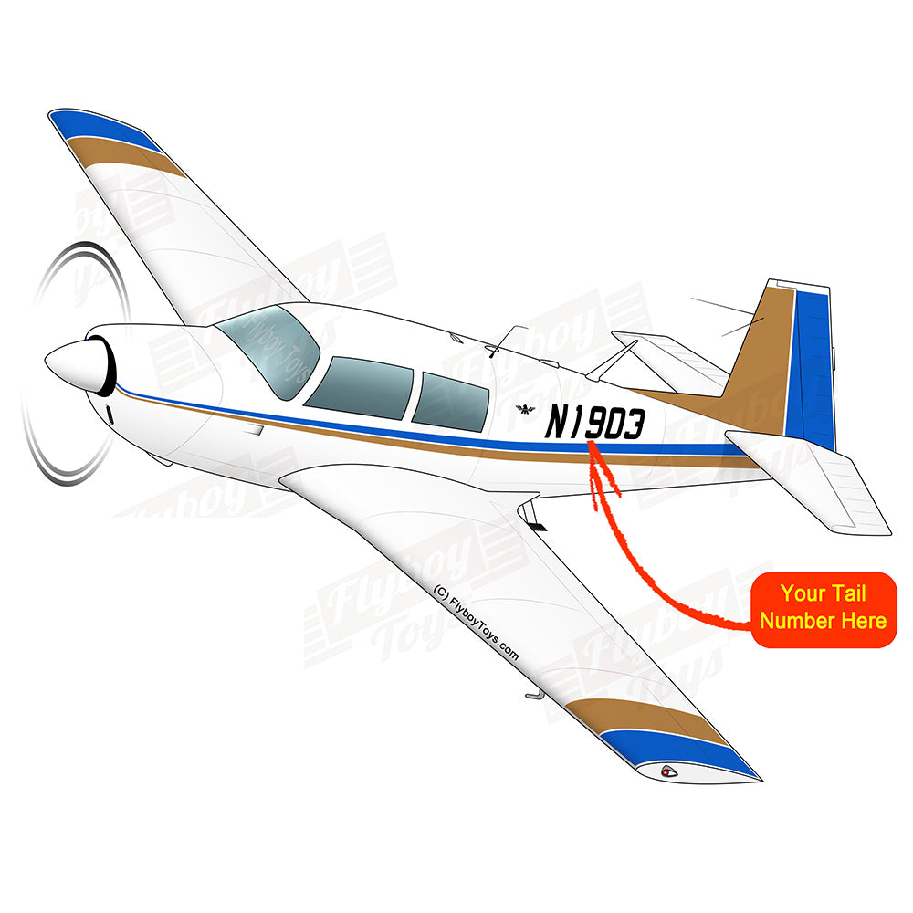 Airplane Design (Blue/Tan) - AIRDFFM20E-BT1