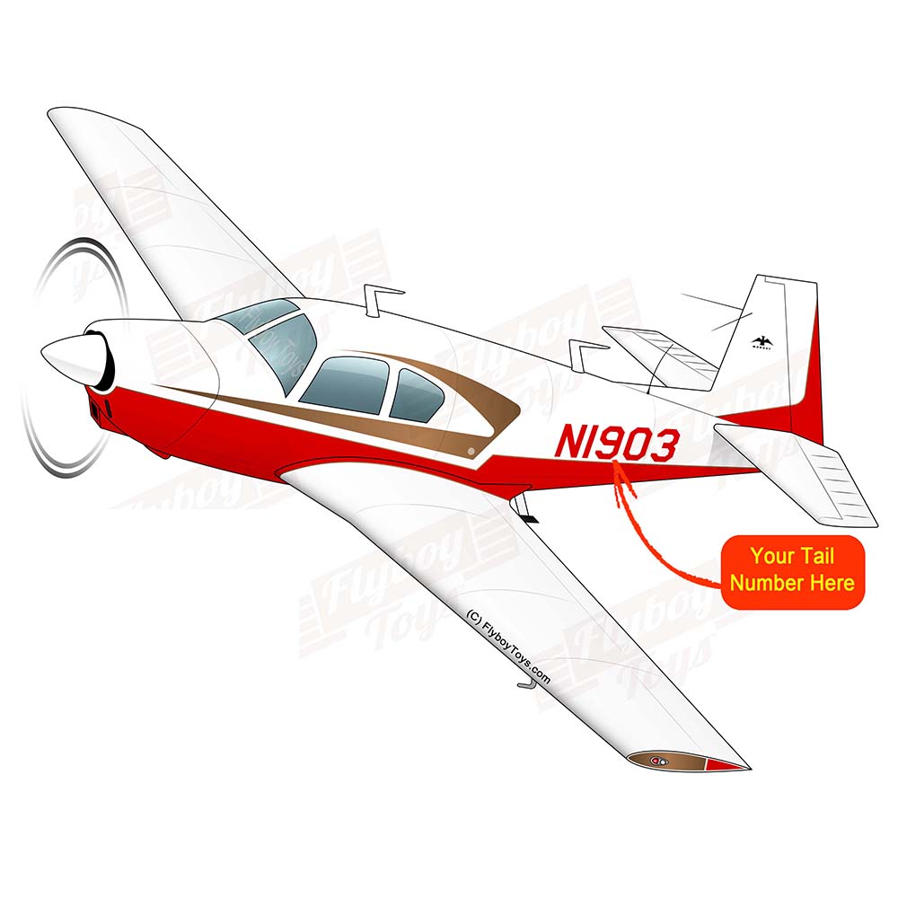 Airplane Design (Red/Gold) - AIRDFFM20E-RG1