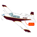 Airplane Design (Red/Yellow) - AIRDFFM20E-RY1