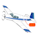 Airplane Design (Blue/Teal) - AIRDFFM20E-BT1