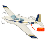Airplane Design (Brown/Blue) - AIRDFFM20J-BB1