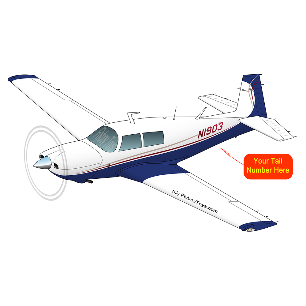 Airplane Design (Blue/Tan/Red) - AIRDFFM20J-BTR1