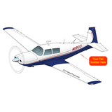 Airplane Design (Blue/Tan/Red) - AIRDFFM20J-BTR1