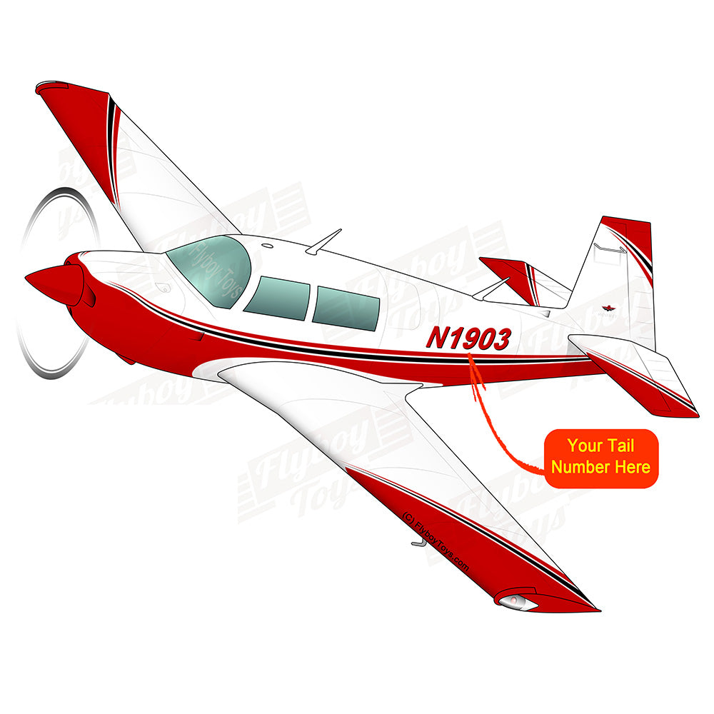 Airplane Design (Red/Black) - AIRDFFM20J-RB4