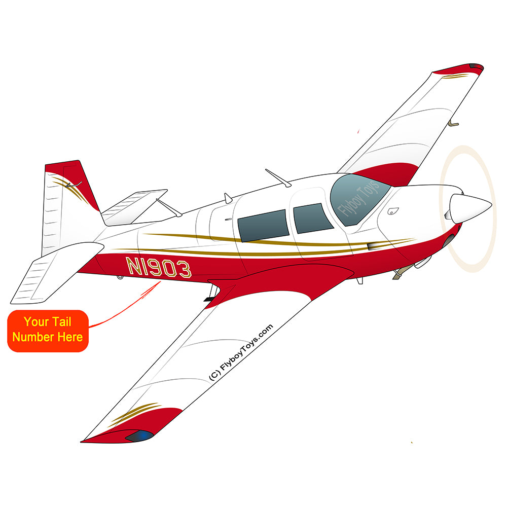 Airplane Design (Red/Olive Green) - AIRDFFM20J-RO2