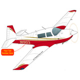 Airplane Design (Red/Olive Green) - AIRDFFM20J-RO2