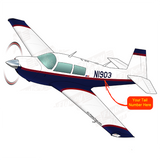 Airplane Design (Blue/Red) - AIRDFFM20K-BR1