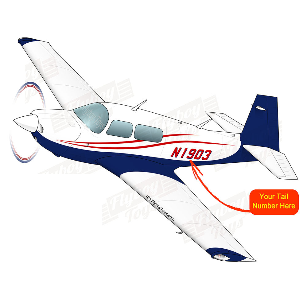 Airplane Design (Blue/Red #2) - AIRDFFM20K-BR2