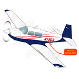 Airplane Design (Blue/Red #2) - AIRDFFM20K-BR2