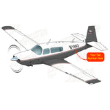 Airplane Design (Grey/Red) - AIRDFFM20R-GR1