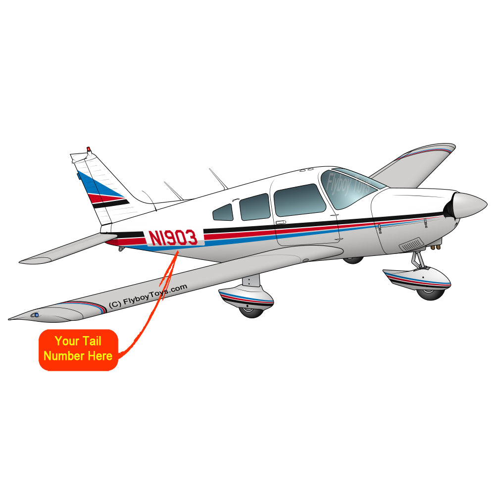 Airplane Design (Black/Red/Blue) - AIRG9G1I3II-BRB1