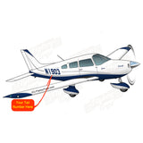 Airplane Design (Silver/Blue) - AIRG9G1I3III-SB1