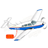 Airplane Design (Blue/Red/Gold) - AIRG9G1I3IV-BRG1