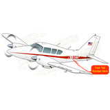 Airplane Design (Red/Gold) - AIRG9G1QK-RG1