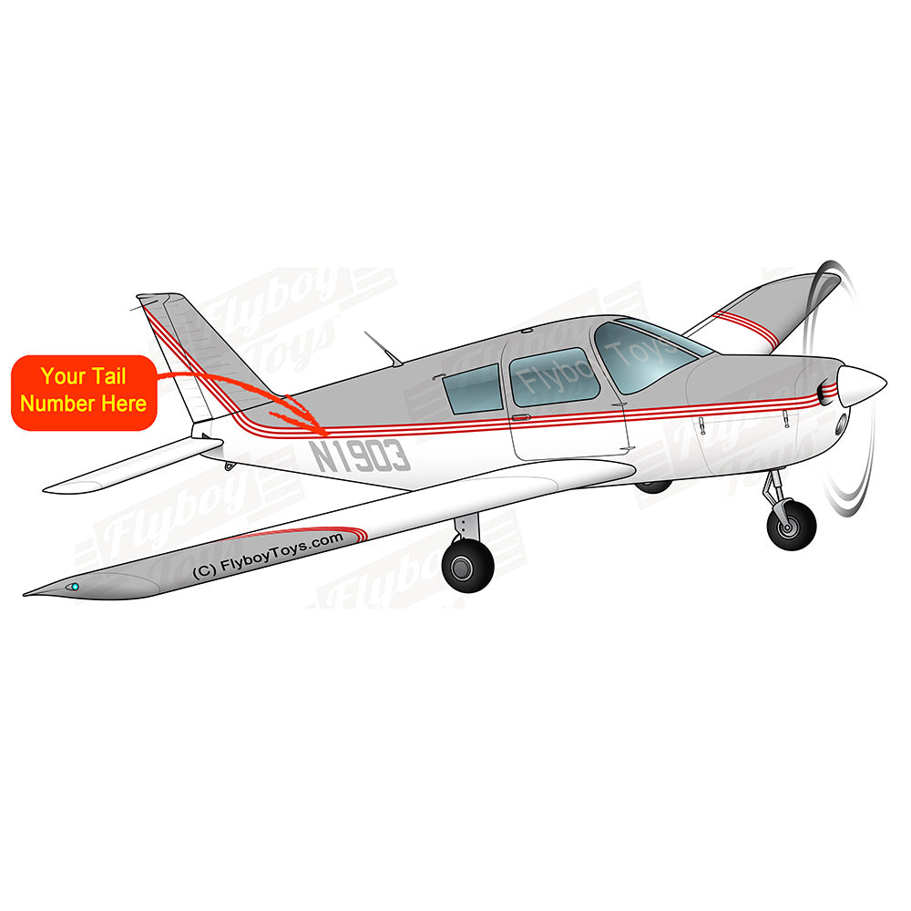 Airplane Design (Silver/Red) - AIRG9G385140-SR1