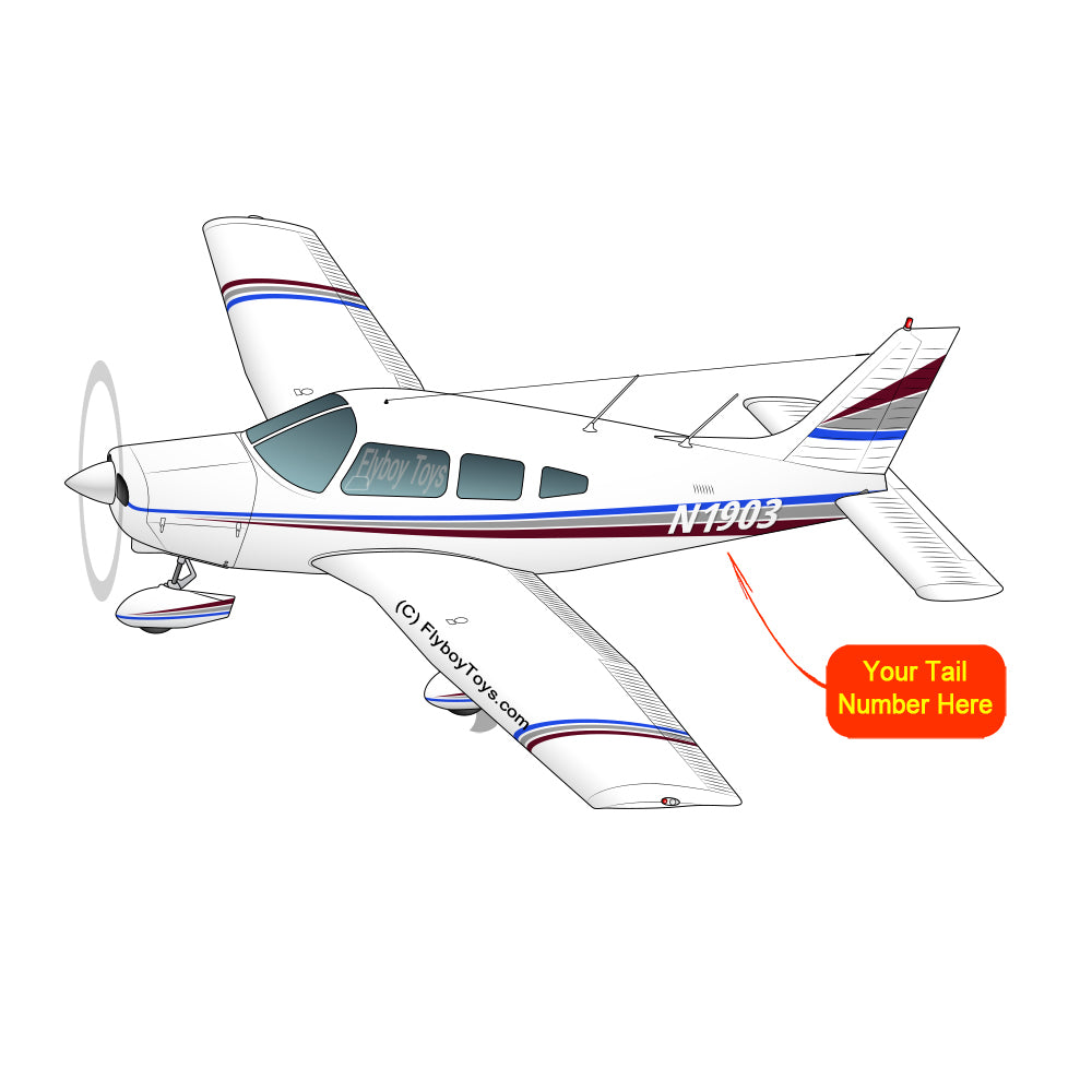 Airplane Design (Blue/Silver/Red) - AIRG9G385180-BSR1