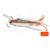 Airplane Design (Orange/Gold) - AIRG9G3FD250-OG1