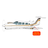 Airplane Design (Black/Tan/Red) - AIRG9GC1E-BTY1