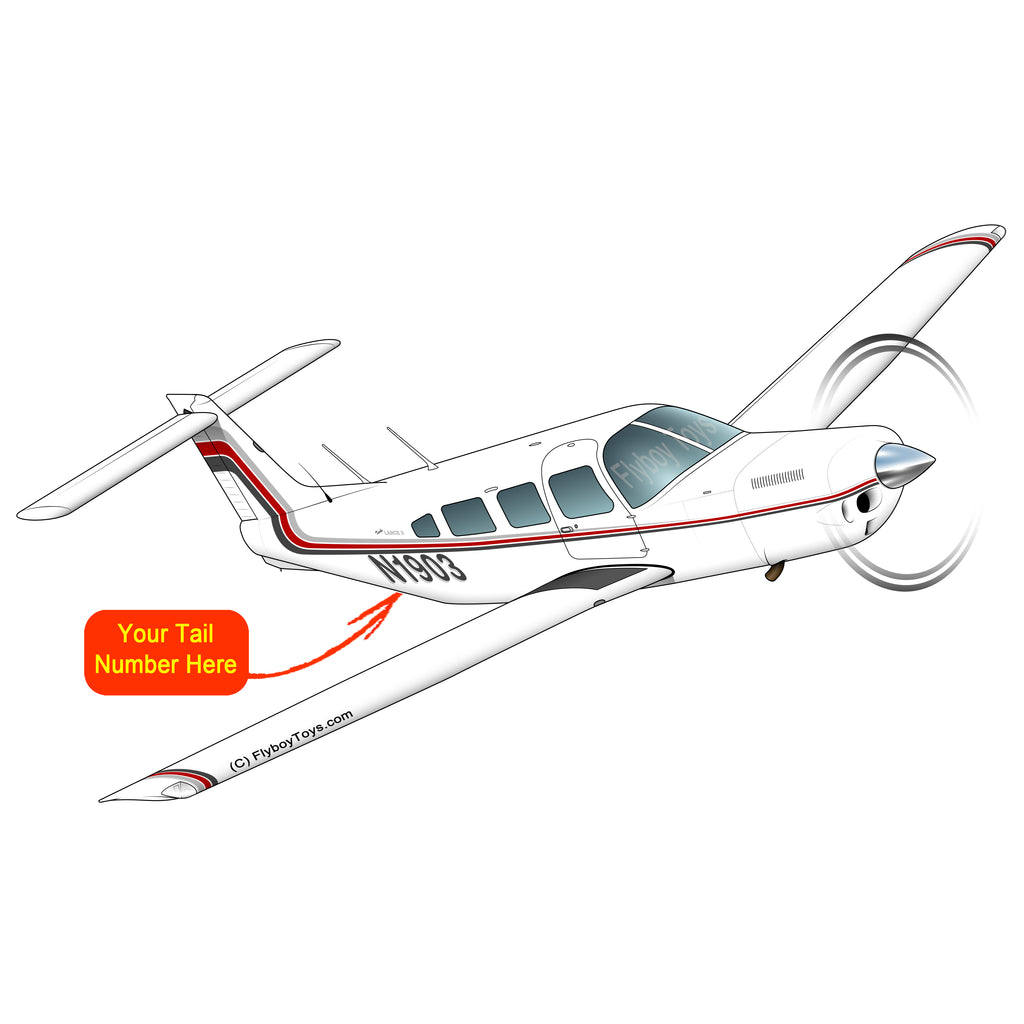 Airplane Design (Grey/Red) - AIRG9GC1EII-GR1