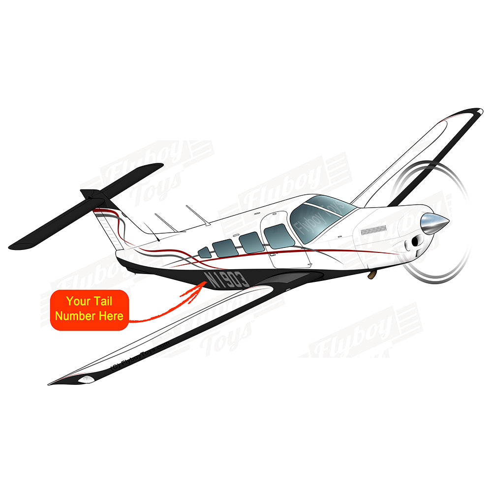 Airplane Design (Black/Red/Silver) - AIRG9GC1ET-BRS1