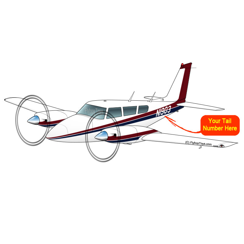 Airplane Design (Maroon/Blue) - AIRG9GKN9-MB1